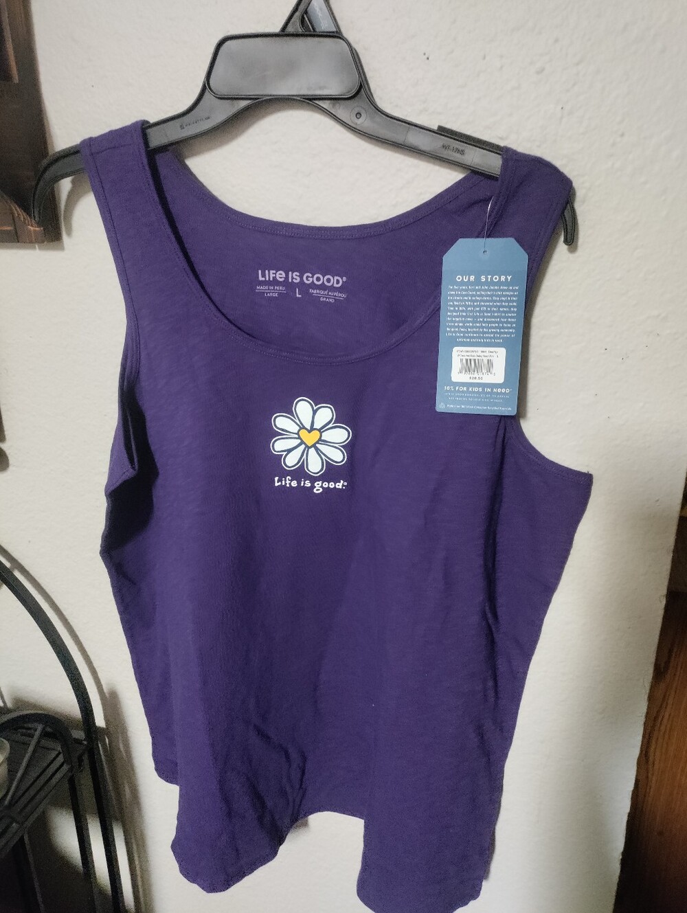 New Life Is Good Tank Top Size